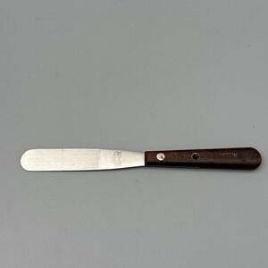 Vintage Stainless Steel  7.75" Lamson Frosting Spatula 6S01  Wooden Handle - USA